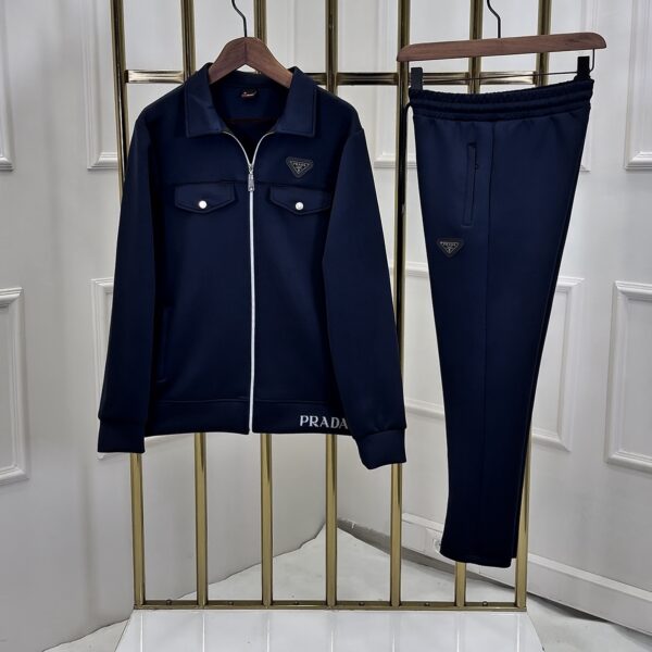 PRADA LACİVERT CEKETLİ EŞOFMAN TAKIMI